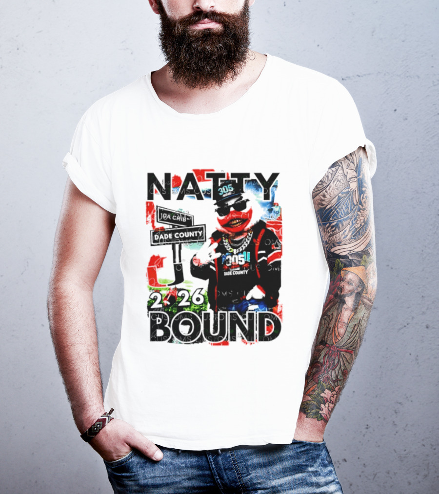 Natty Bound 2026 Miami Hurricanes Sebastian The Ibis Dade County Da Crib 305 T-Shirt