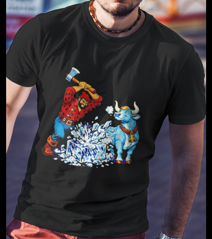 Paul Bunyan Anti Ice Minnesota Resist Fascists Political T-Shirt