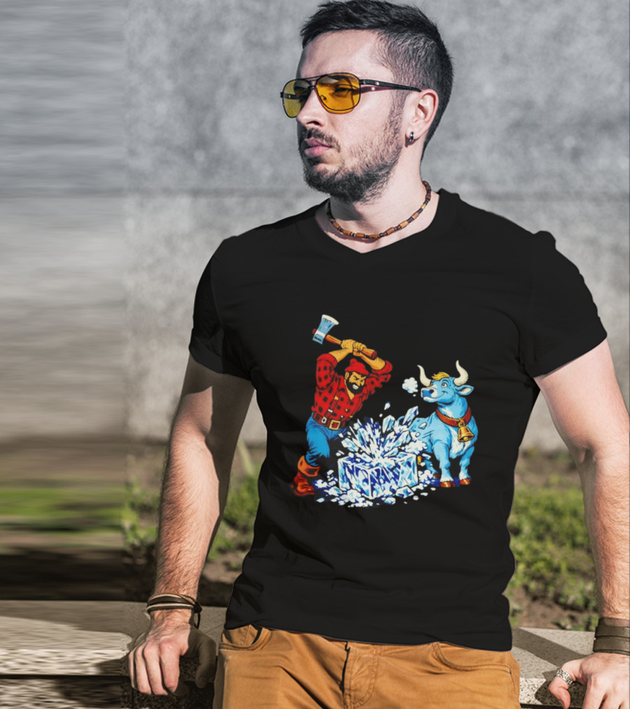 Paul Bunyan Anti Ice Minnesota Resist Fascists Political T-Shirt