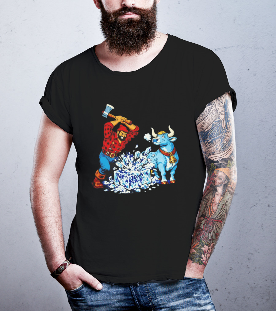 Paul Bunyan Anti Ice Minnesota Resist Fascists Political T-Shirt