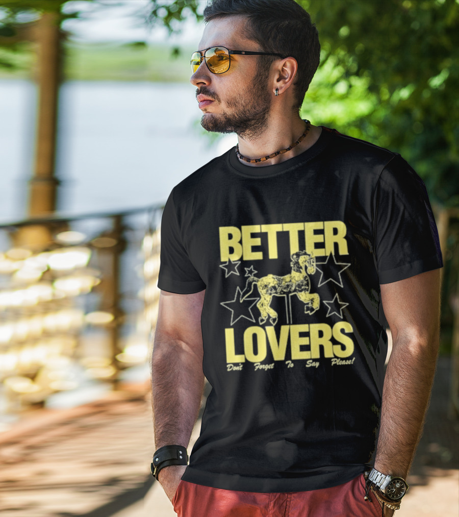 Better Lovers Say Please Stars Carousel T-Shirt