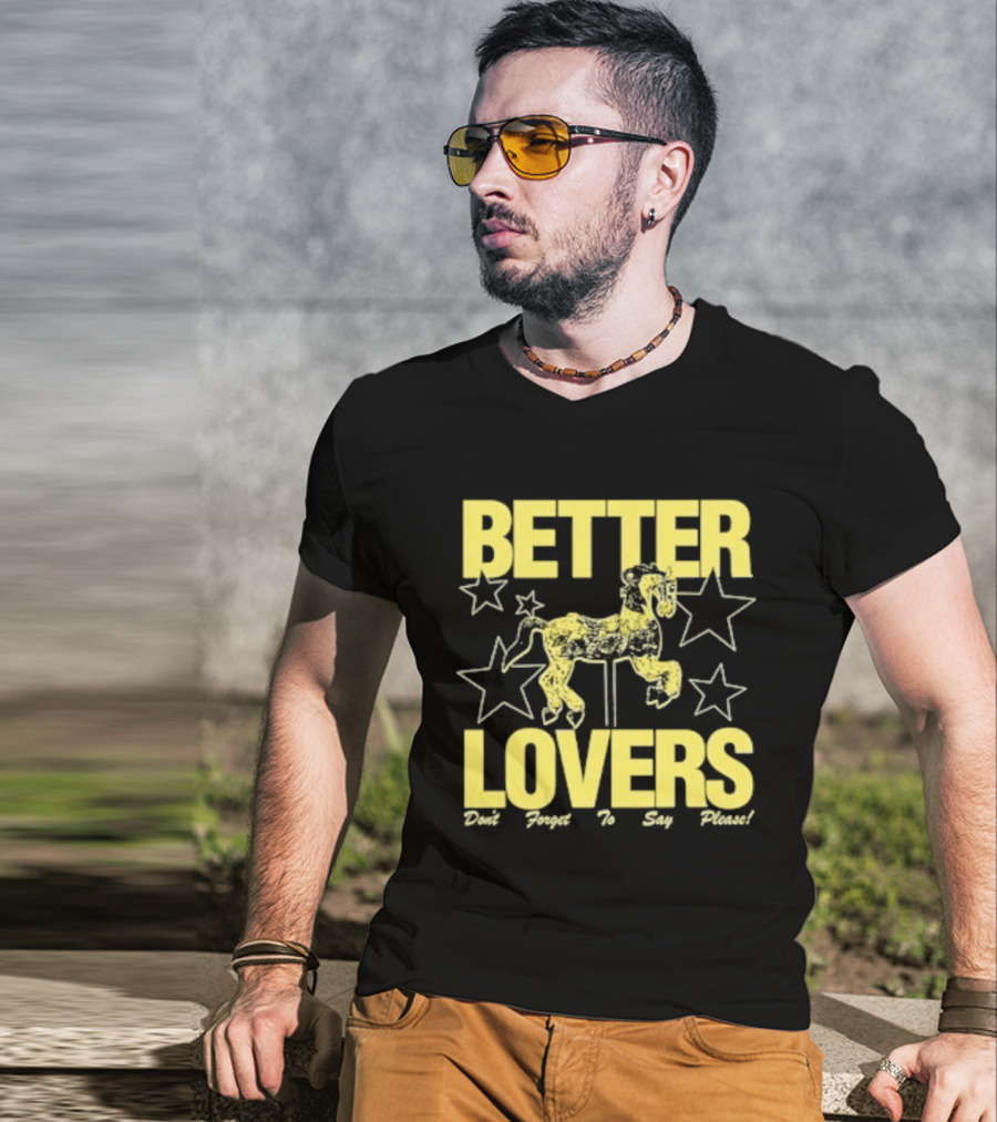 Better Lovers Say Please Stars Carousel T-Shirt