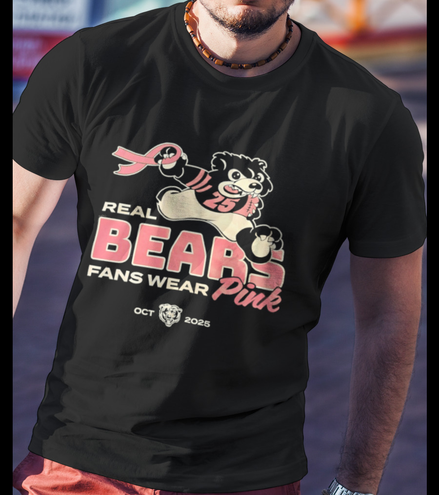 Real Bears Fans Wear Pink October 2025 T-Shirt