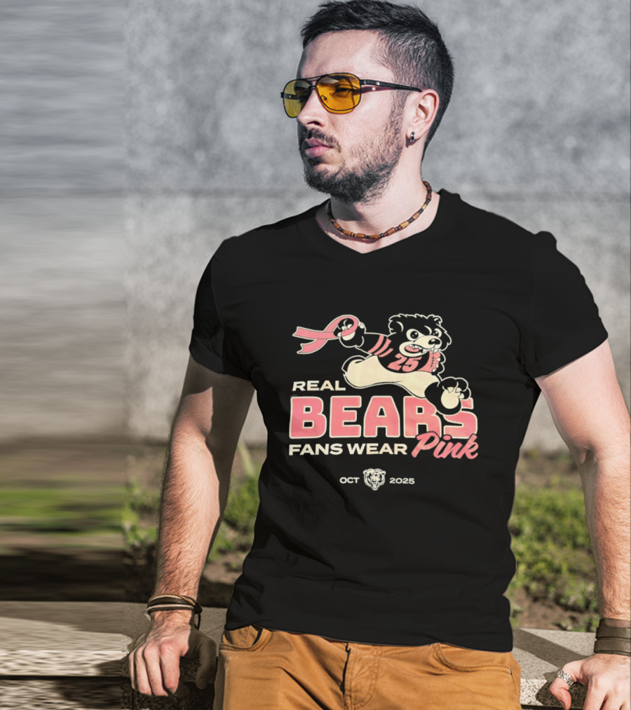 Real Bears Fans Wear Pink October 2025 T-Shirt