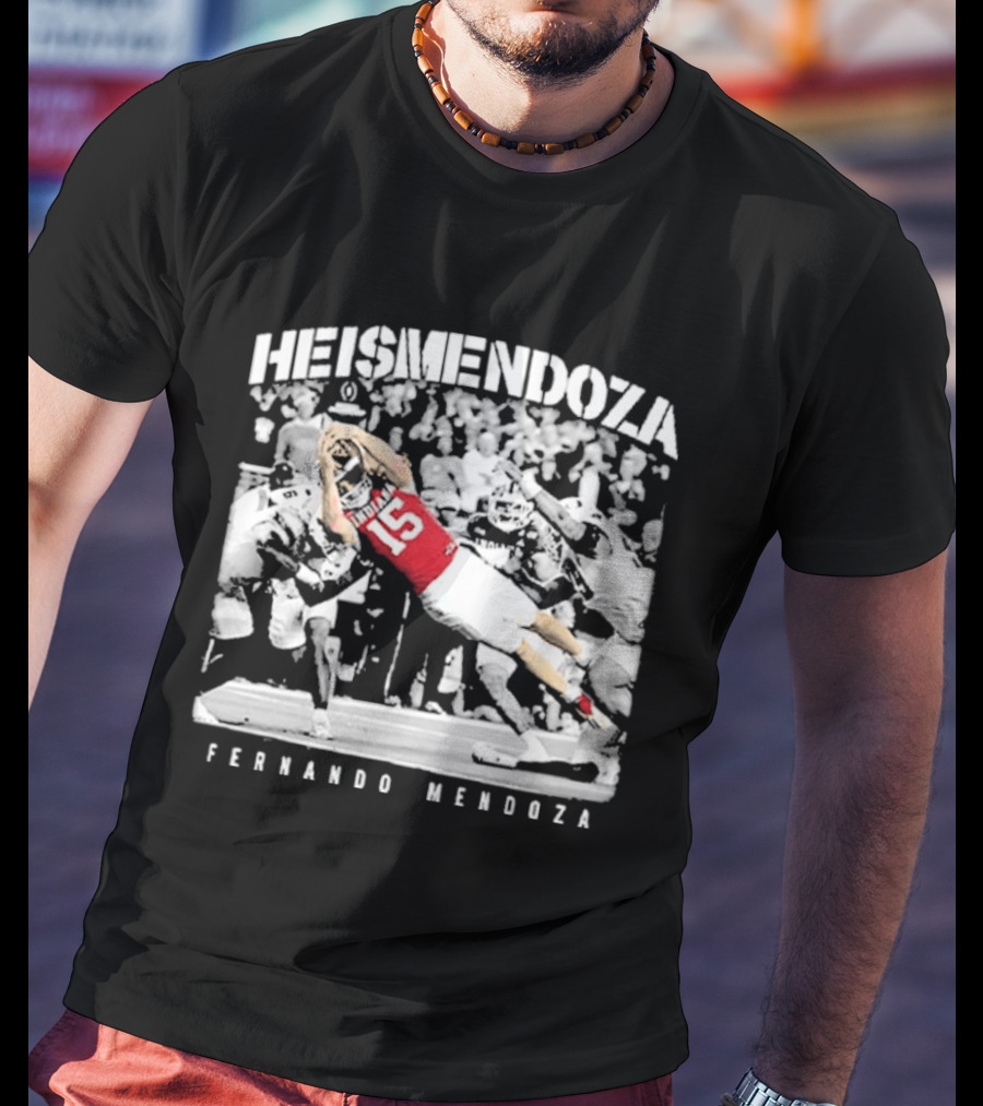 HEISMENDOZA Fernando Mendoza Football Diving Catch T-Shirt
