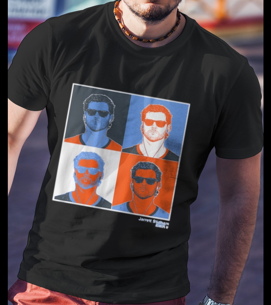 Jarrett Stidham Pop Art Style Sunglasses Quadrant T-Shirt
