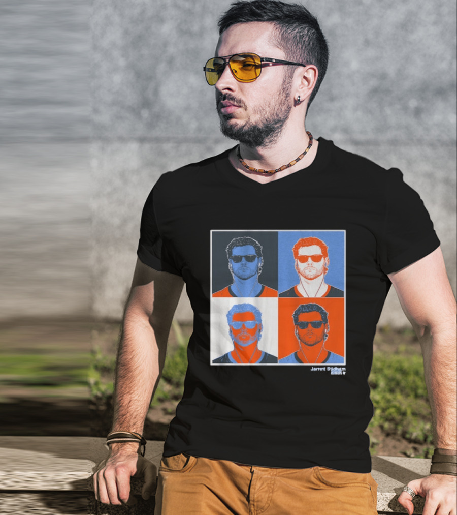 Jarrett Stidham Pop Art Style Sunglasses Quadrant T-Shirt