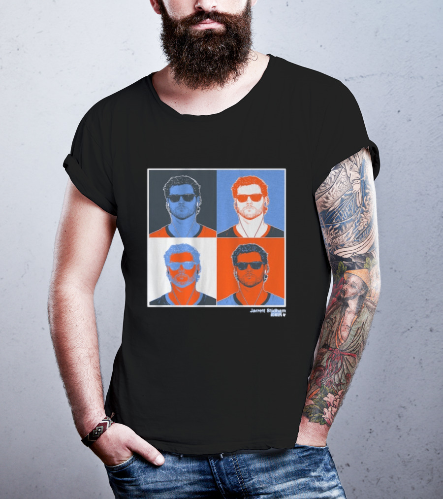 Jarrett Stidham Pop Art Style Sunglasses Quadrant T-Shirt