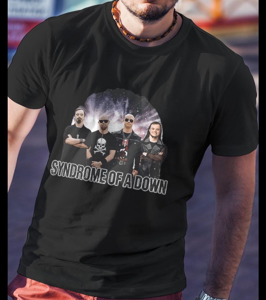 SYNDROME OF A DOWN Meme Band Parody Cosmic T-Shirt