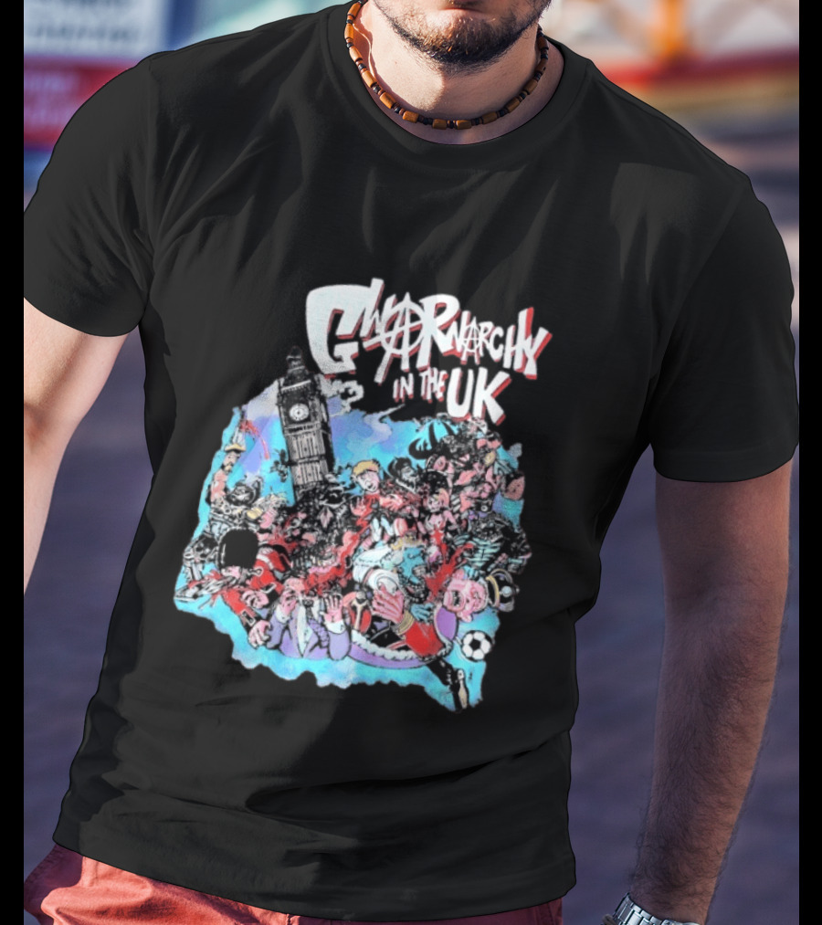 Anarchy In The UK Big Ben Chaotic Punk Scene Soccer UK T-Shirt