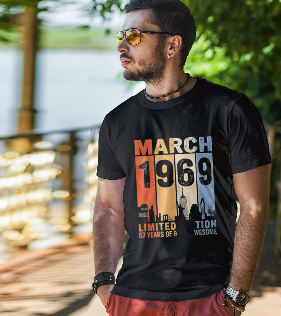 March 1969 Limited Edition 54 Years Of Being Awesome City T-Shirt