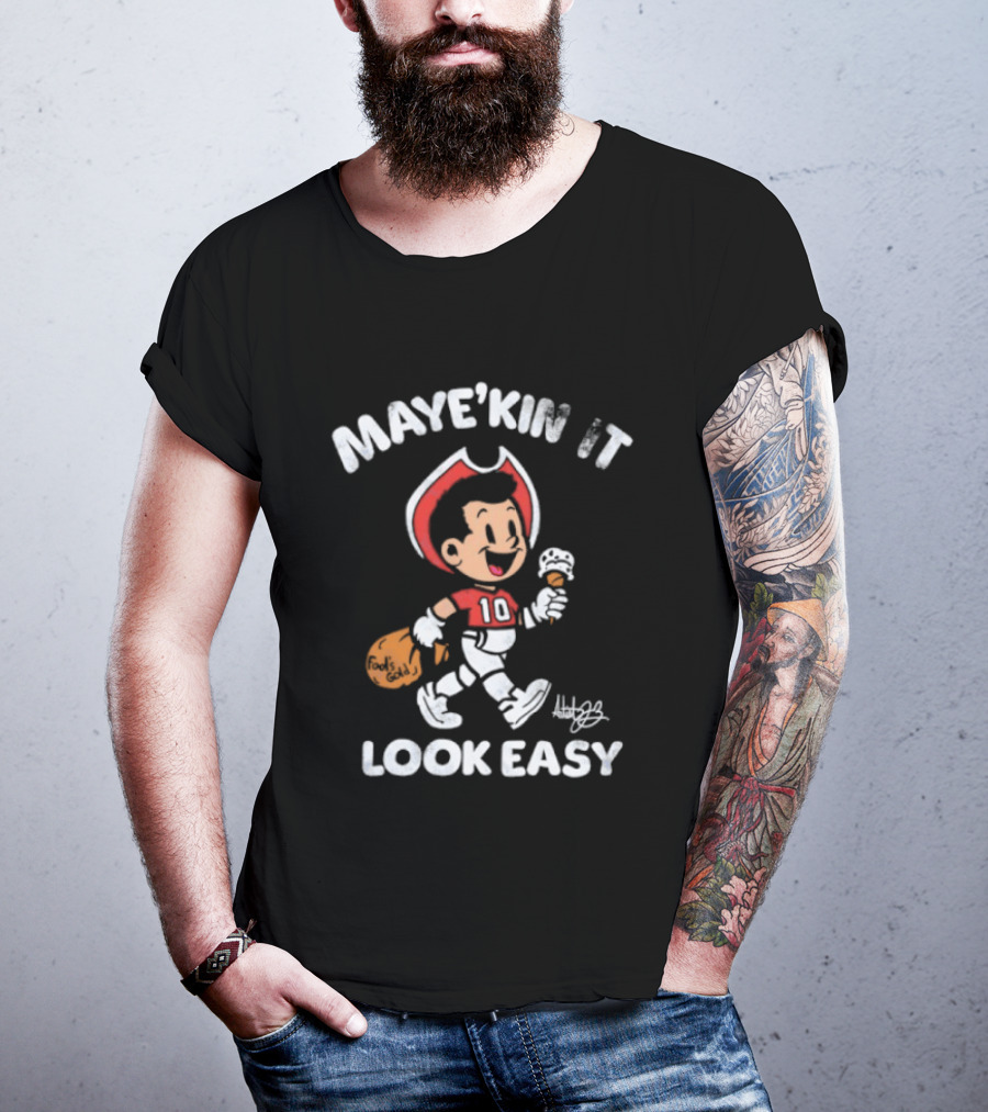 Maye'kin It Look Easy Chicken Drumstick Cartoon T-Shirt