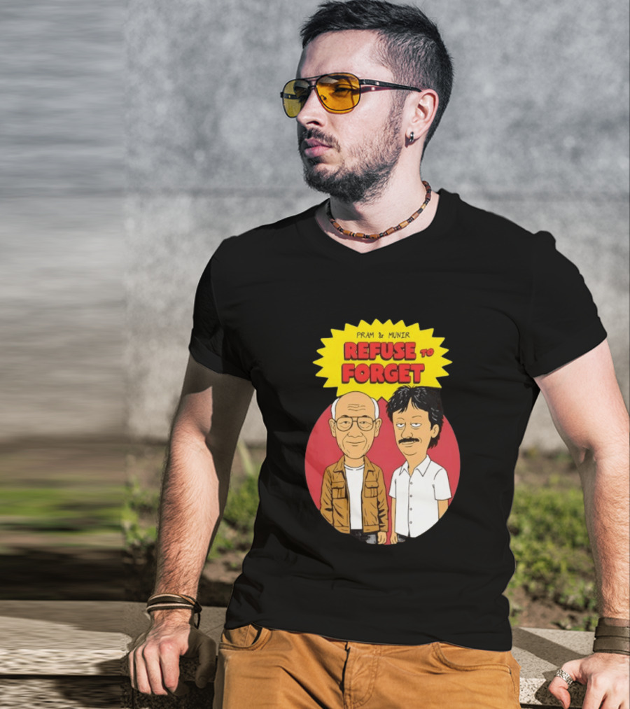 Pram & Munir Refuse To Forget Cartoon T-Shirt