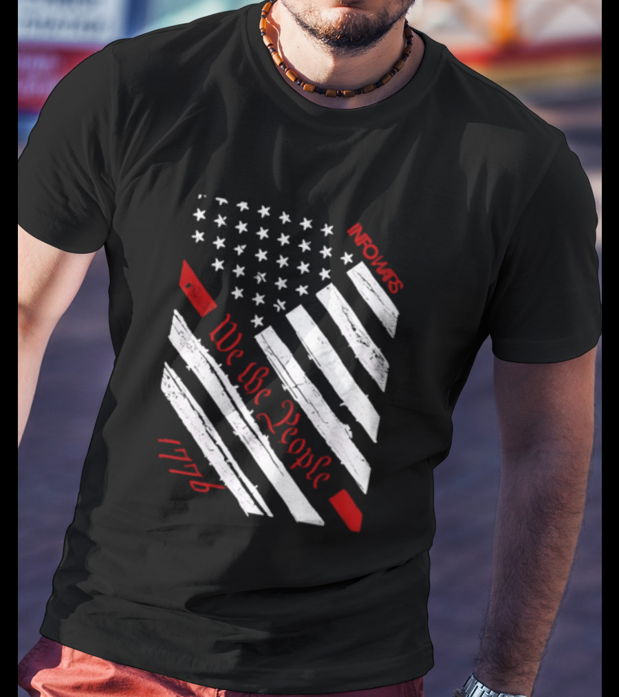 Infowars We The People USA Flag 1776 American Patriot T-Shirt