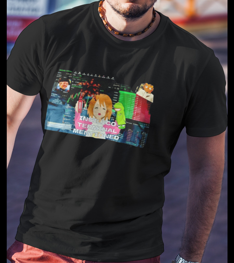 Insilico Terminal Mentioned Anime Character Stock Market T-Shirt