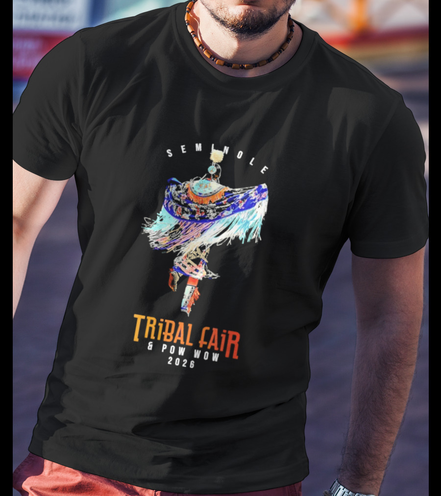 Seminole Tribal Fair Pow Wow 2026 Colorful Traditional Dance T-Shirt