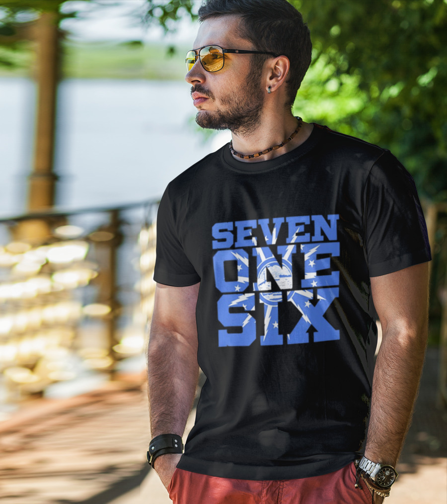 Seven One Six Buffalo Bills Stars And Charging Buffalo T-Shirt