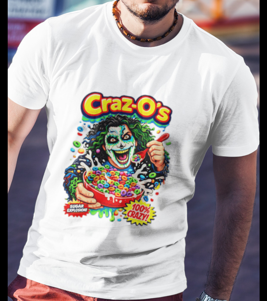 Craz O's Sugar Explosion 100% Crazy Cereal Crazo Charms T-Shirt