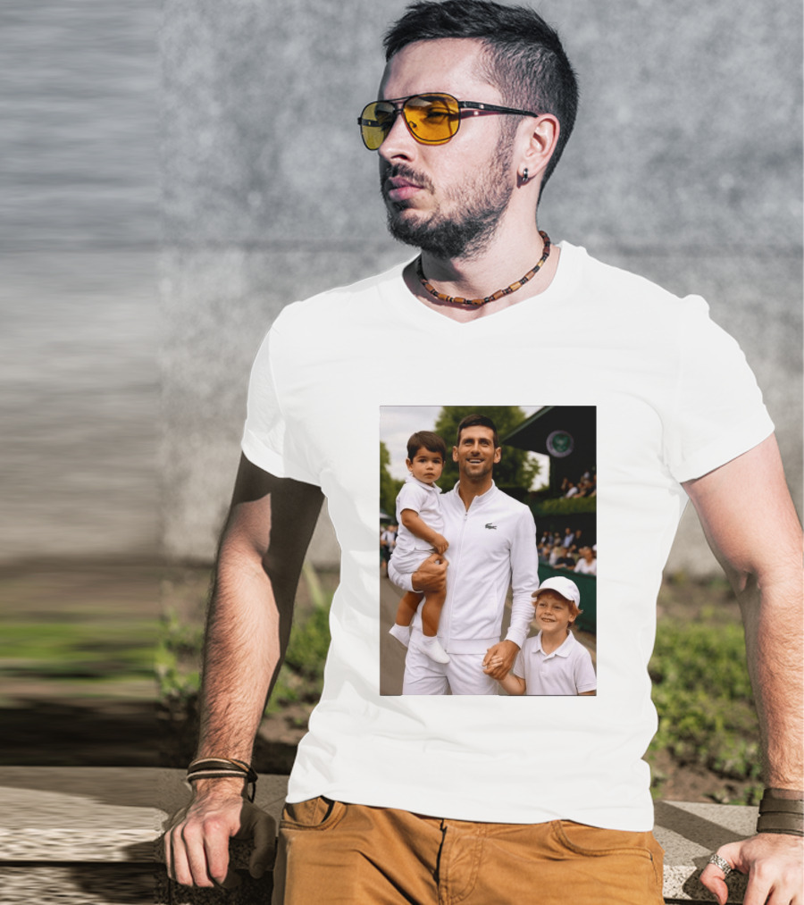 Djokovic Alcaraz And Jannik Kid Australian Open T-Shirt