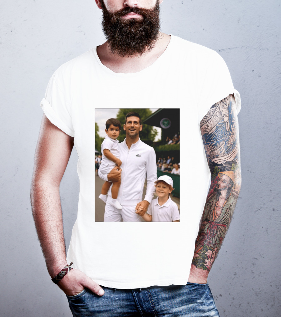 Djokovic Alcaraz And Jannik Kid Australian Open T-Shirt