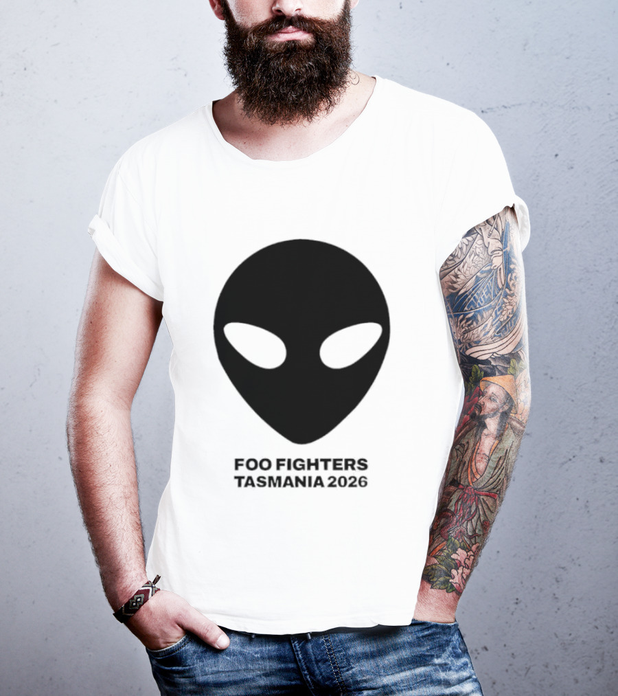 Foo Fighters Tasmania 2026 Alien Tour T-Shirt