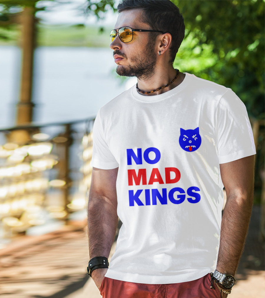 Nomad Kings Blue Red Cat Face T-Shirt