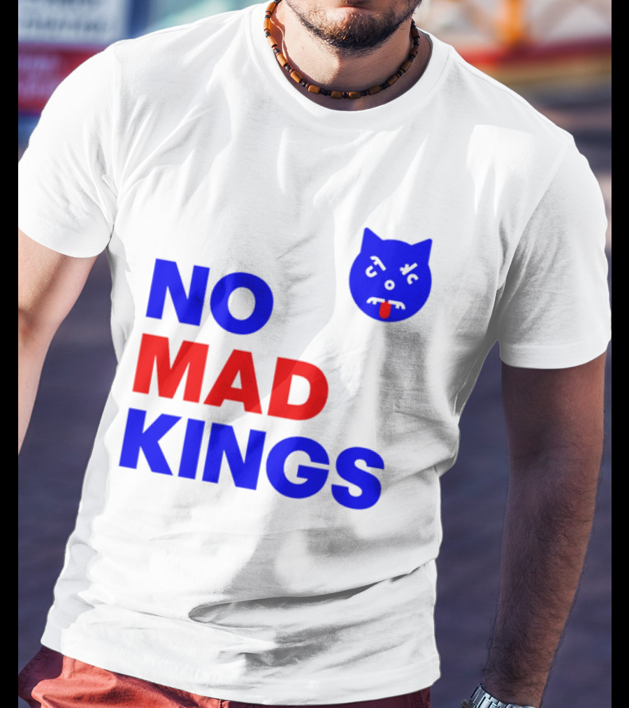 Nomad Kings Blue Red Cat Face T-Shirt