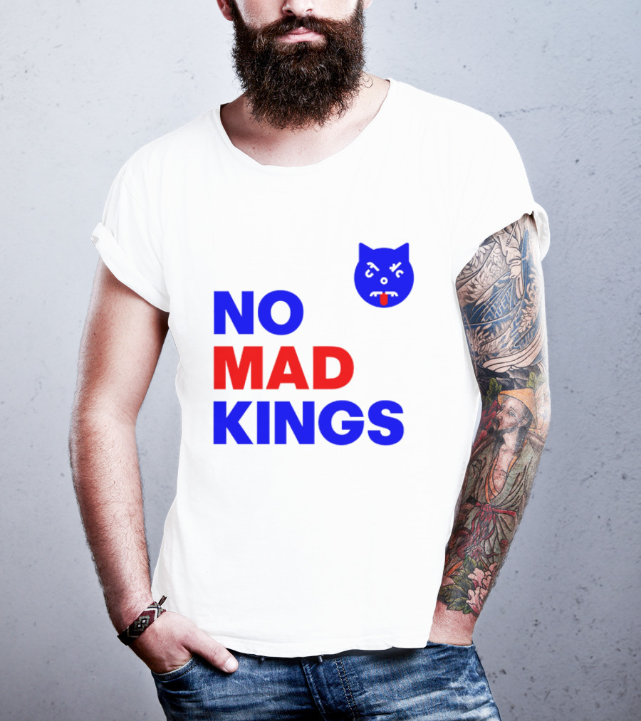 Nomad Kings Blue Red Cat Face T-Shirt