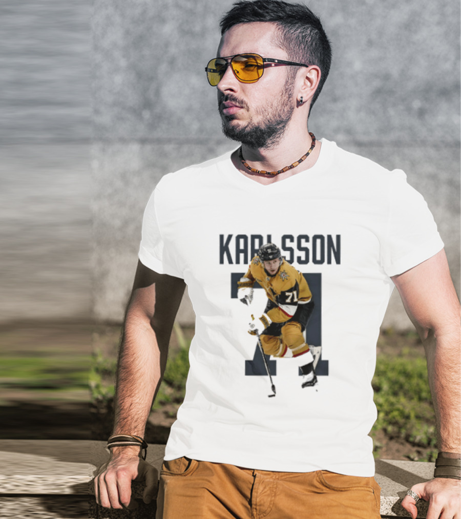 William Karlsson 71 Vegas Golden Knights Player Team Name T-Shirt