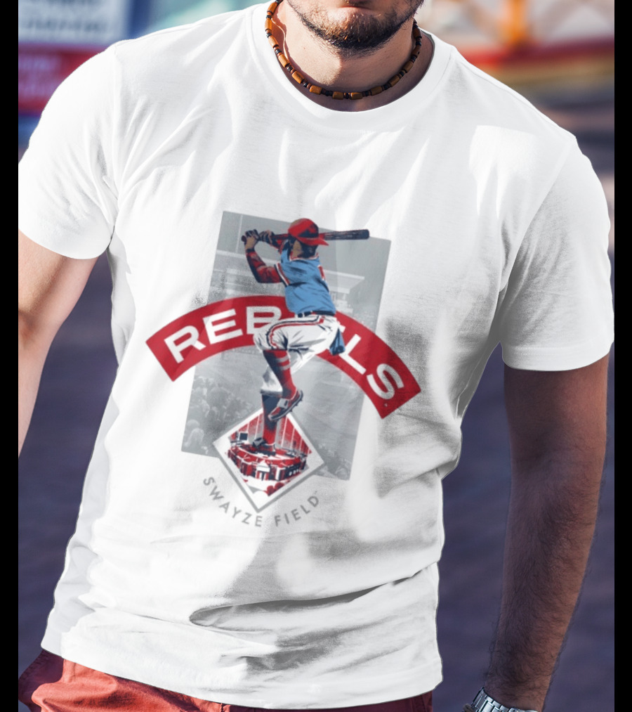 Ole Miss Baseball Hardball Heritage Rebels Iconic Swing Stadium Scene T-Shirt
