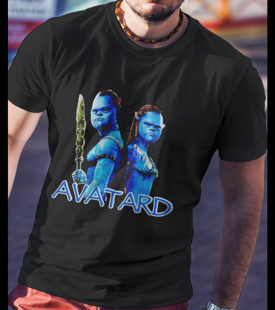 Avatard Meme Blue Characters With Spear T-Shirt