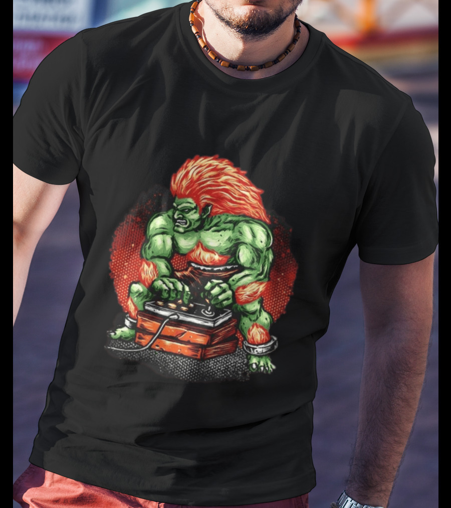 Blanka Beast Of The Arcade Classic Video Game Joystick Action T-Shirt