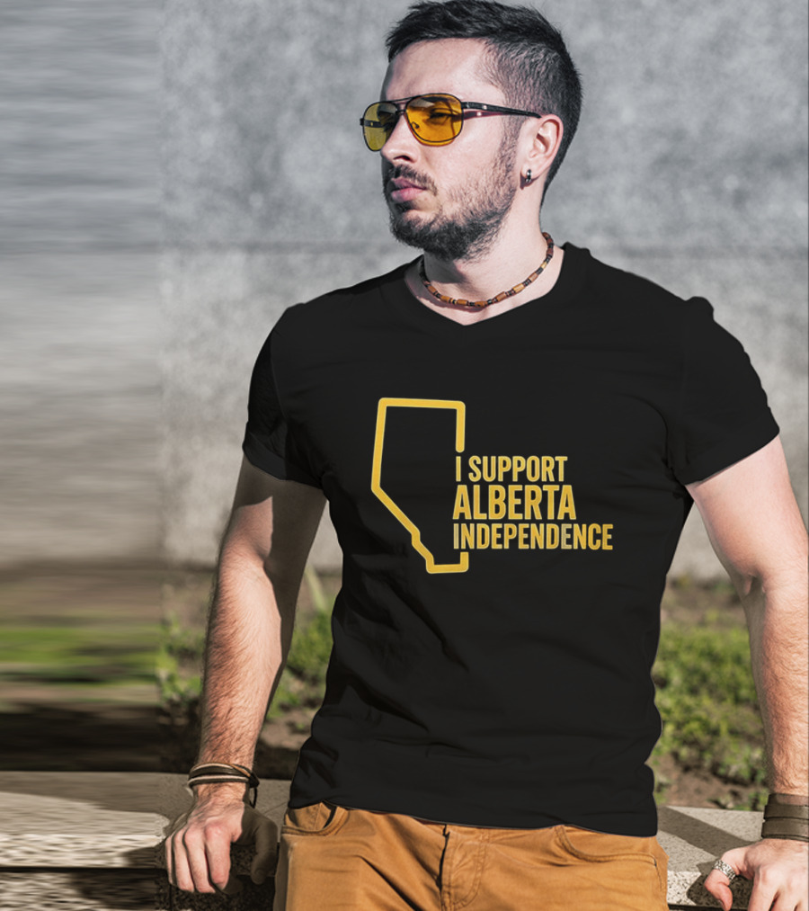 I Support Alberta Independence Map T-Shirt