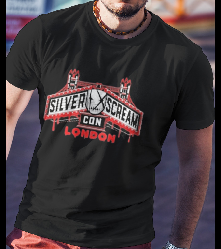 SILVER SCREAM CON LONDON Horror Event Tower Bridge T-Shirt