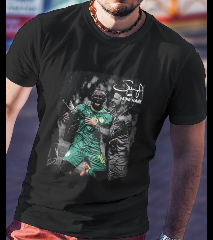 Sadio Mane Senegal National Team Celebration Soccer T-Shirt