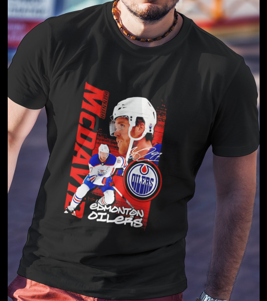 Edmonton Oilers McDavid 97 Hockey Star T-Shirt