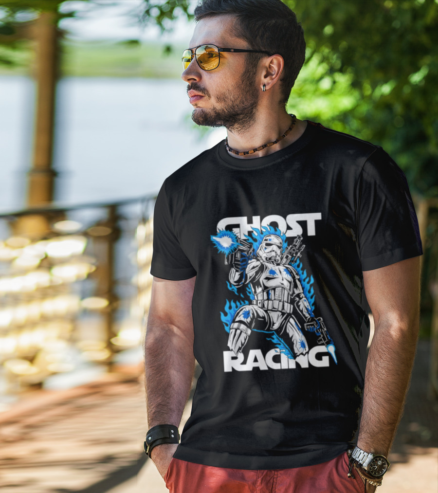 Ghost Racing Lone Trooper Stormtrooper Galactic Combat Blaze T-Shirt