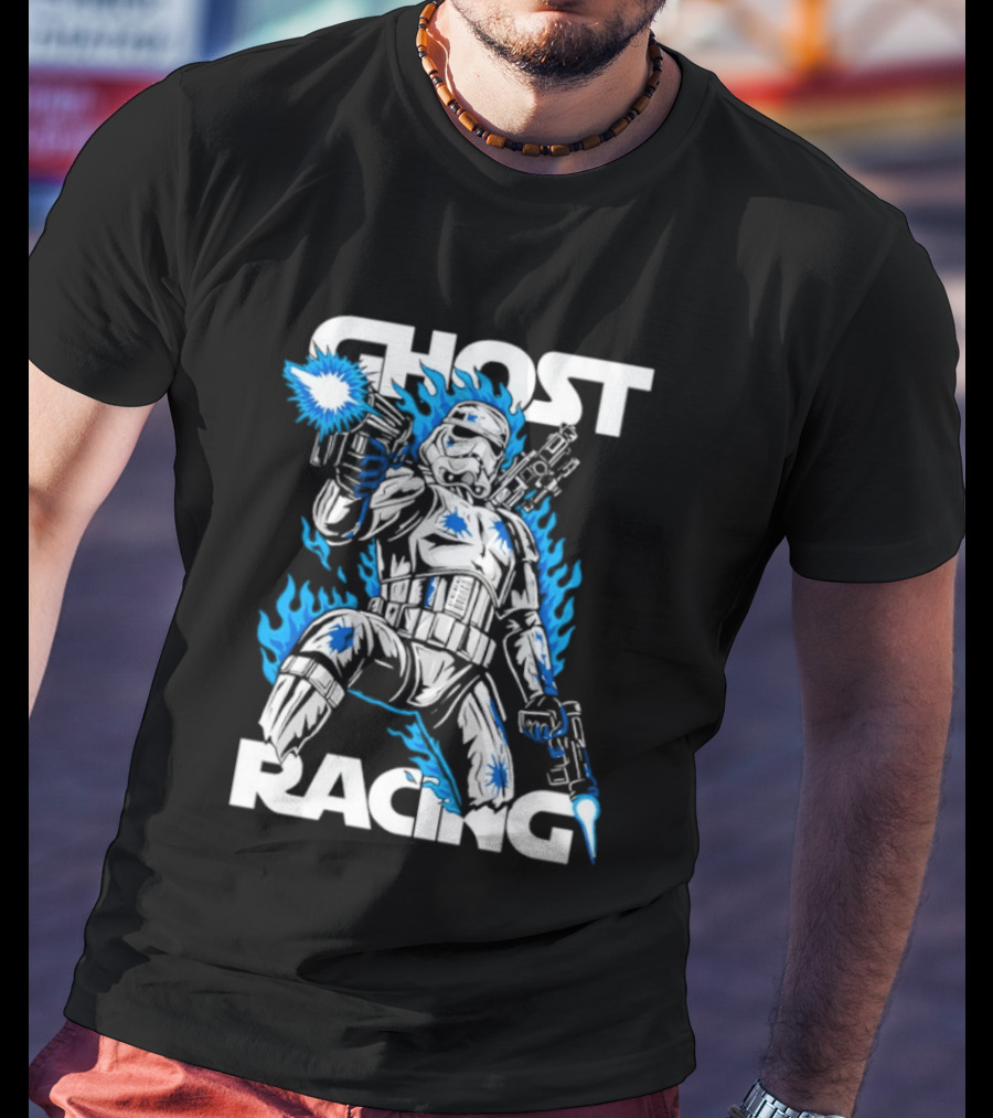 Ghost Racing Lone Trooper Stormtrooper Galactic Combat Blaze T-Shirt