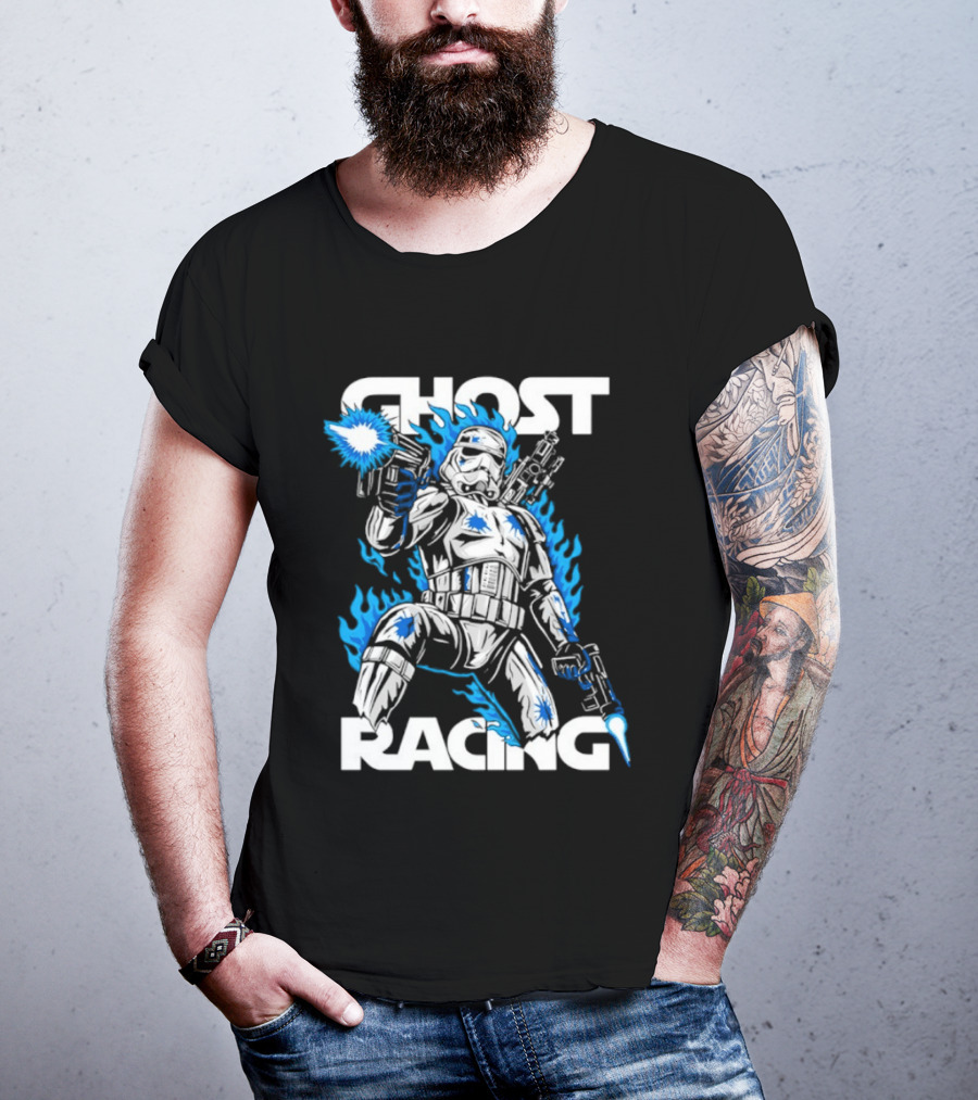 Ghost Racing Lone Trooper Stormtrooper Galactic Combat Blaze T-Shirt