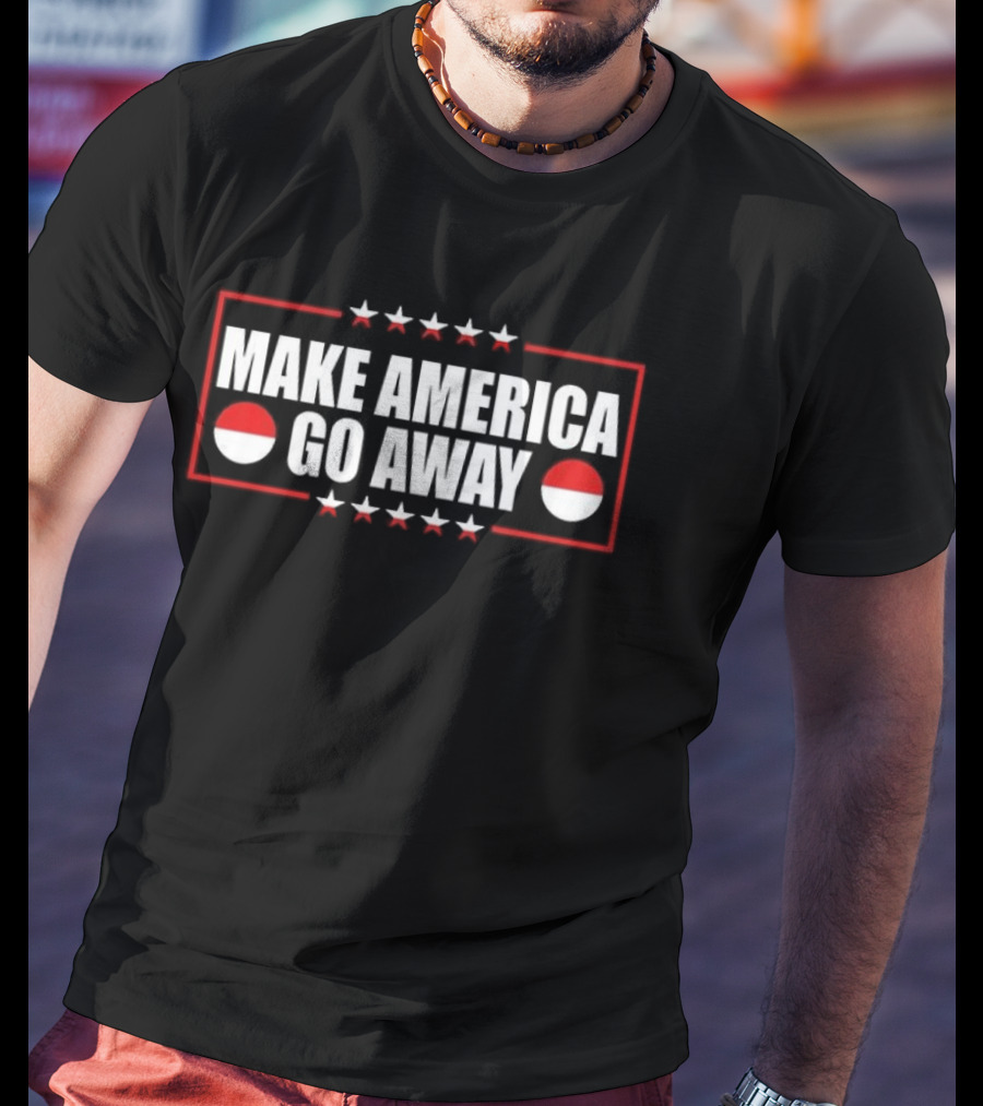 Make America Go Away Greenland Flag Parody MAGA Stars And Bars T-Shirt