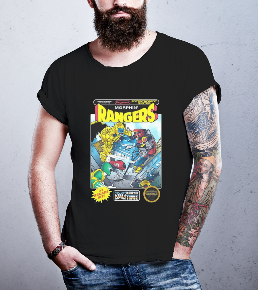 Morphin Rangers Megazord Vs Goldar Arcade Hit T-Shirt