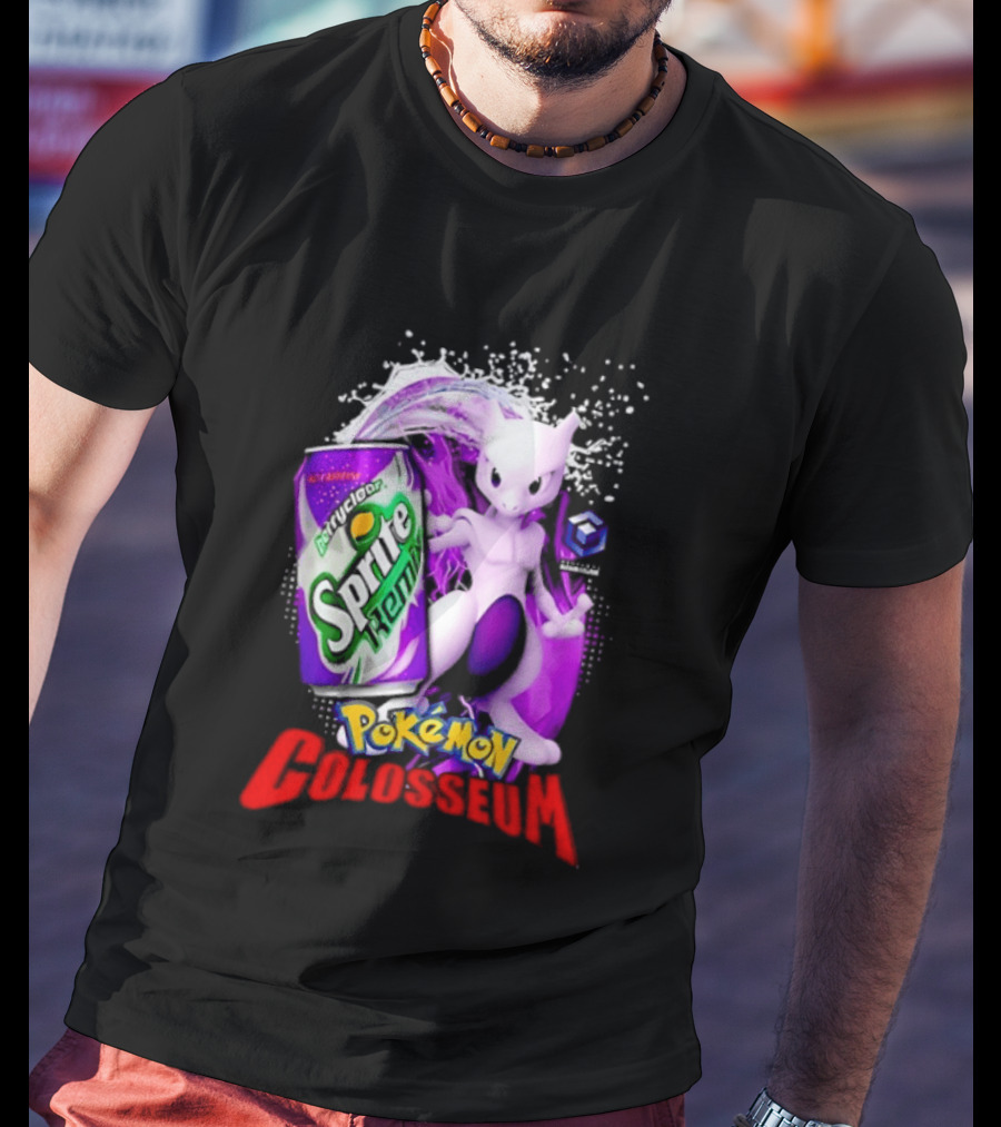 Mewtwo Sprite Remix Pokémon Colosseum Collaboration Vintage Aesthetic T-Shirt
