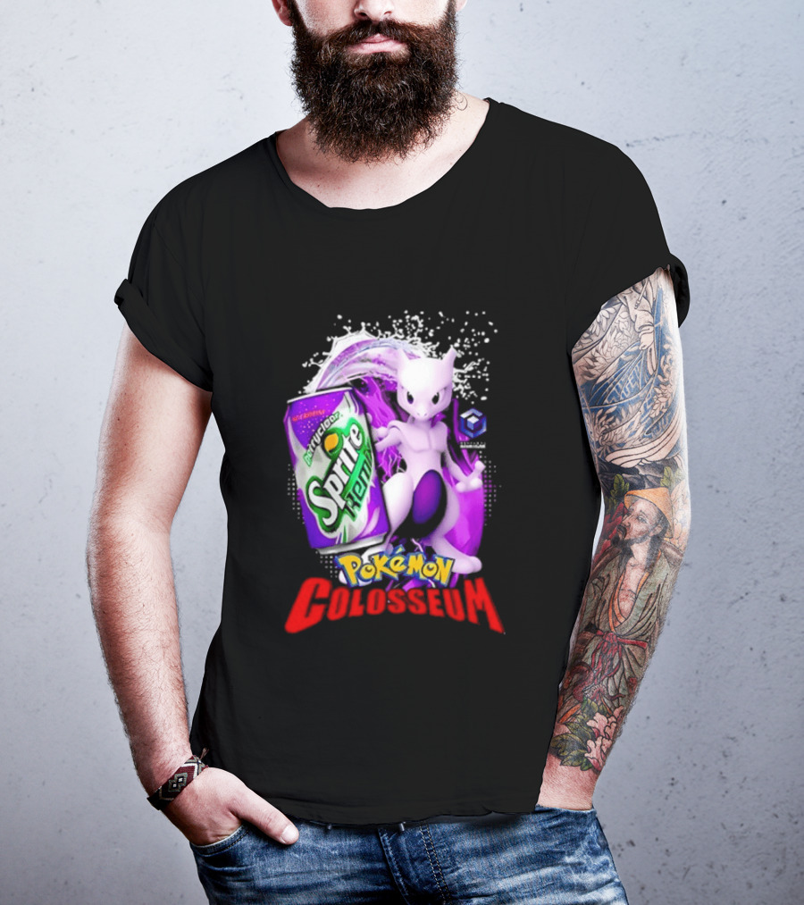 Mewtwo Sprite Remix Pokémon Colosseum Collaboration Vintage Aesthetic T-Shirt