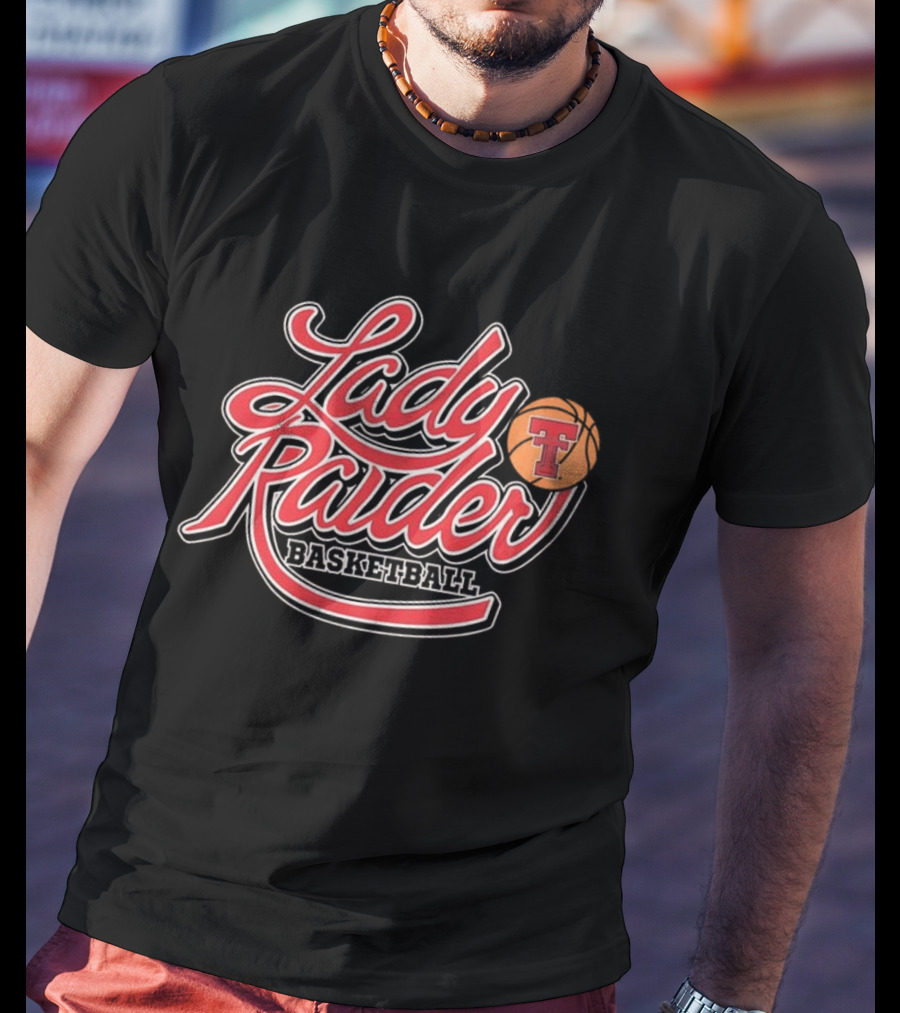 Lady Raider Basketball Texas Tech NCAA Shadowed T-Shirt