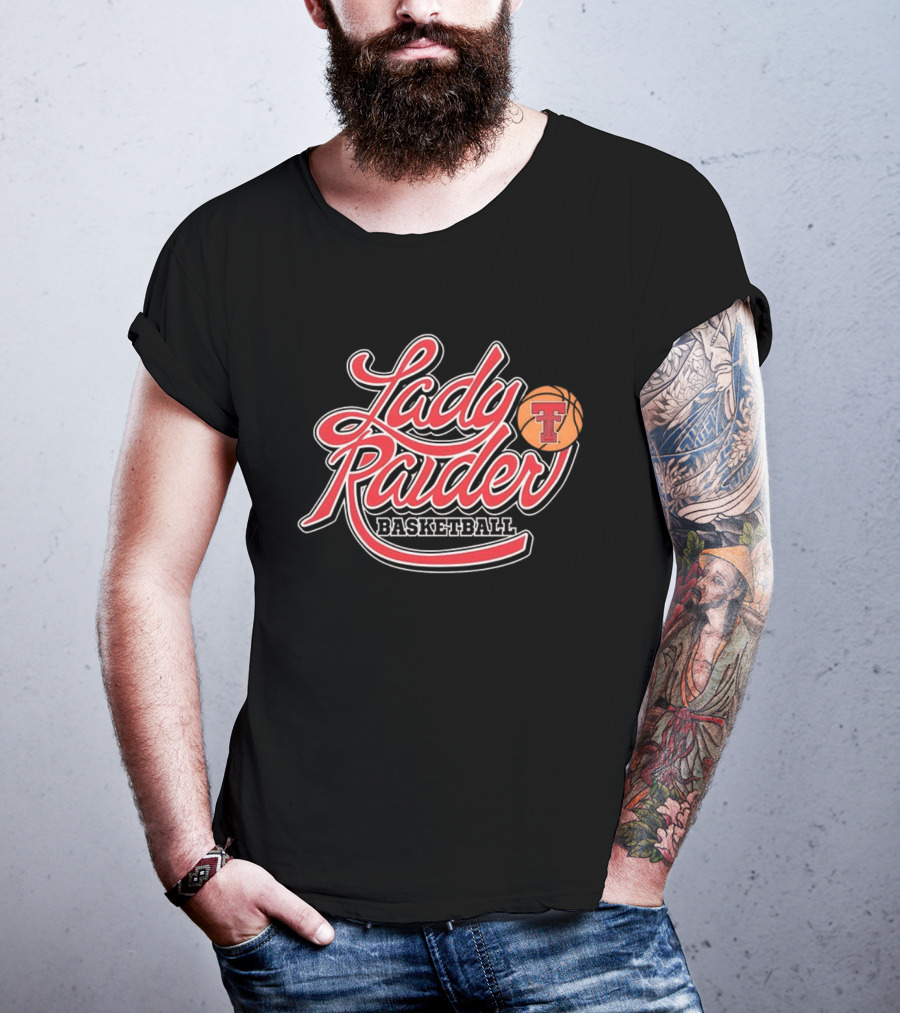 Lady Raider Basketball Texas Tech NCAA Shadowed T-Shirt