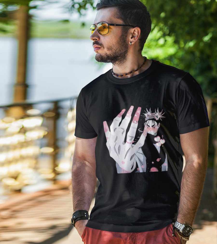 Nails Done Choso Aesthetic Floral Elements Anime T-Shirt