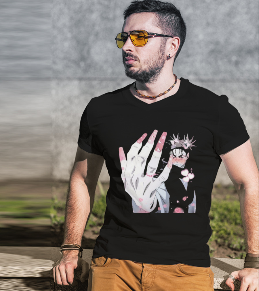 Nails Done Choso Aesthetic Floral Elements Anime T-Shirt