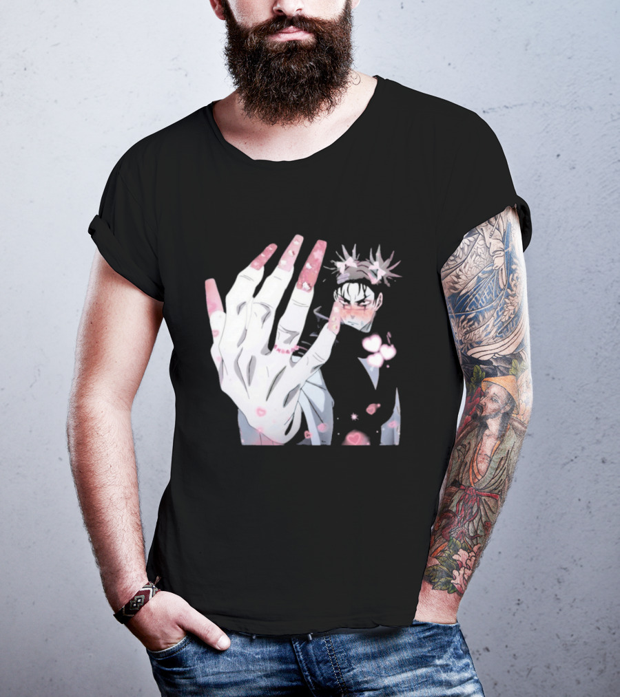 Nails Done Choso Aesthetic Floral Elements Anime T-Shirt