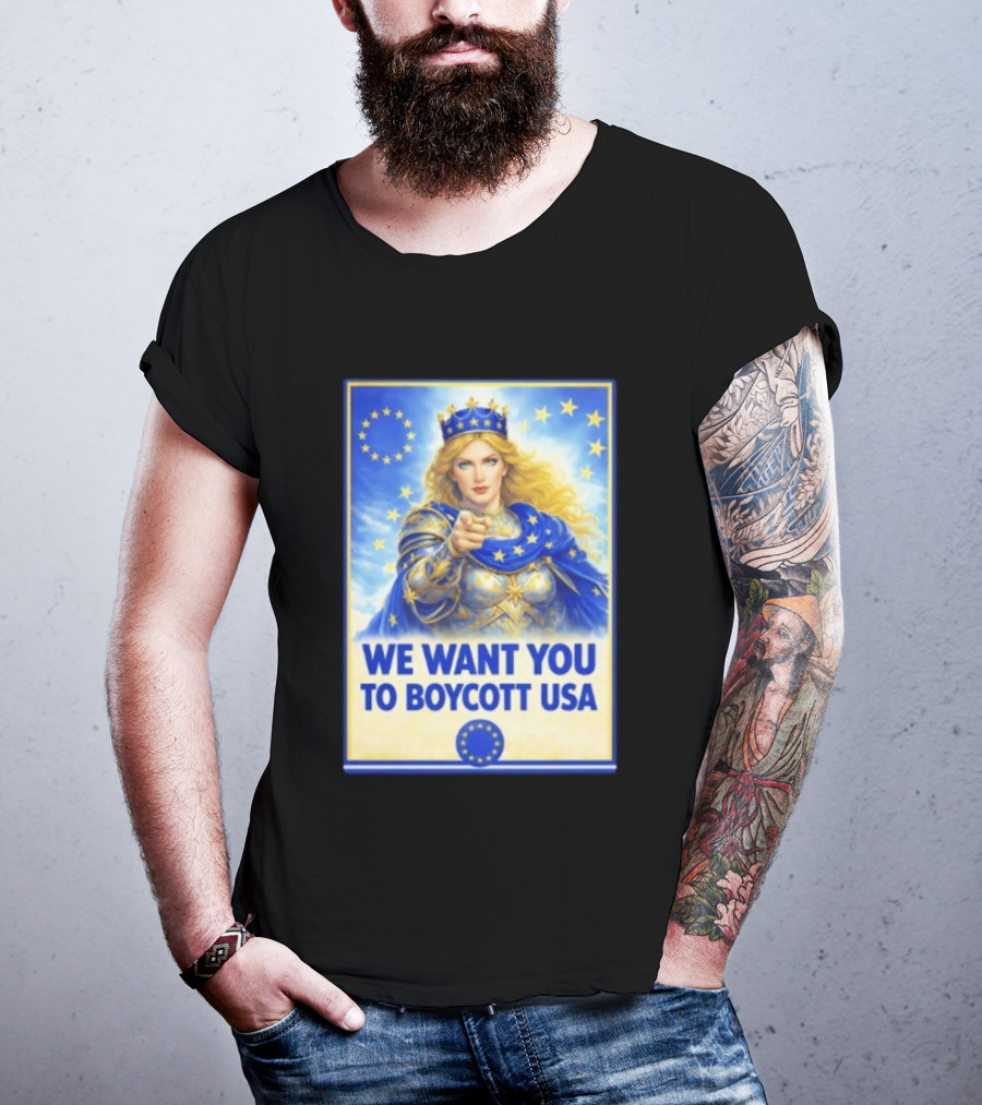 We Want You To Boycott USA Knight Queen Stars Crown T-Shirt