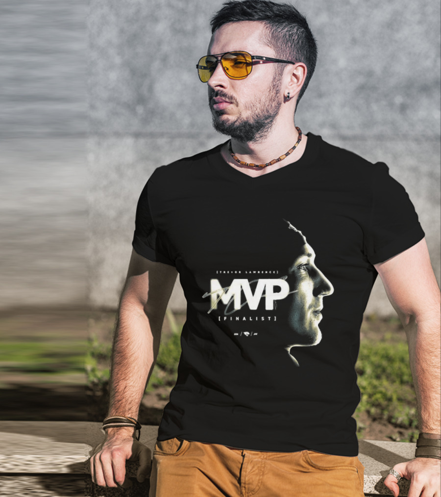 Trevor Lawrence MVP Finalist Jacksonville Jaguars Face T-Shirt